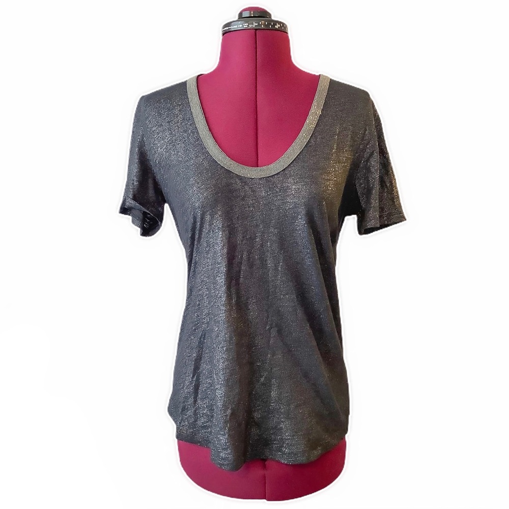 ✨J. CREW Metallic Top - Picture 2 of 7